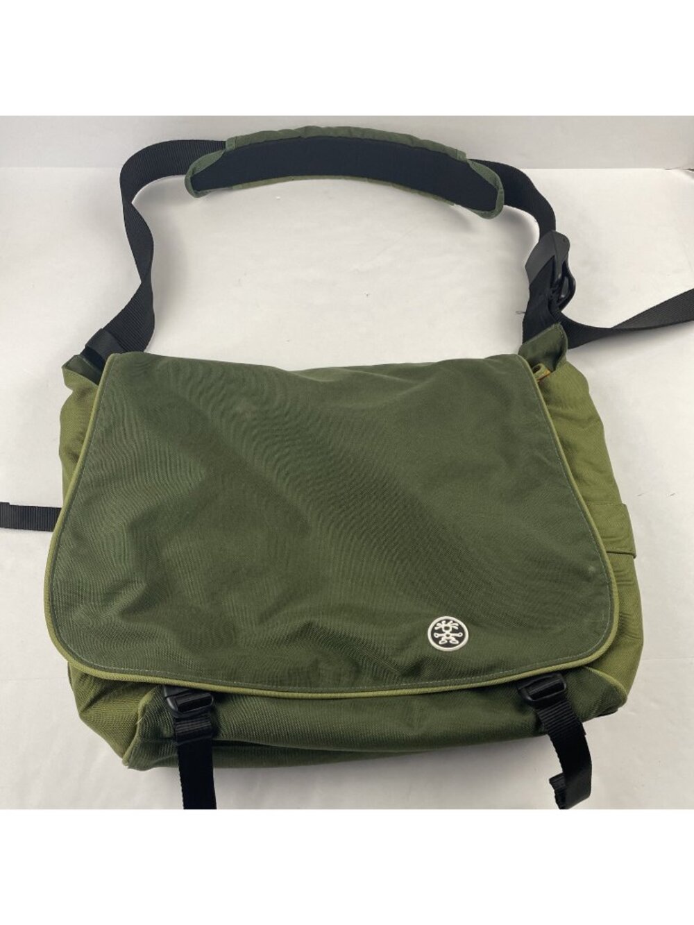 Crumpler Messenger Bag The Horseman Laptop Padded School Travel Green Canvas